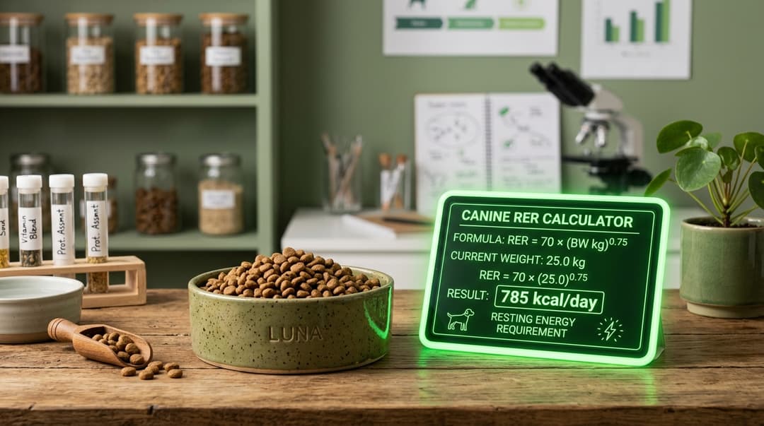 Dog RER / Kcal Calculator (vet-advanced mode)